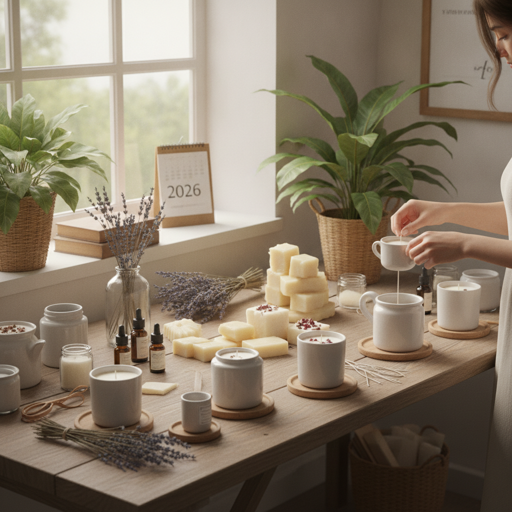 Crie velas artesanais e transforme sua casa em um ateliê de aromas em 2026.