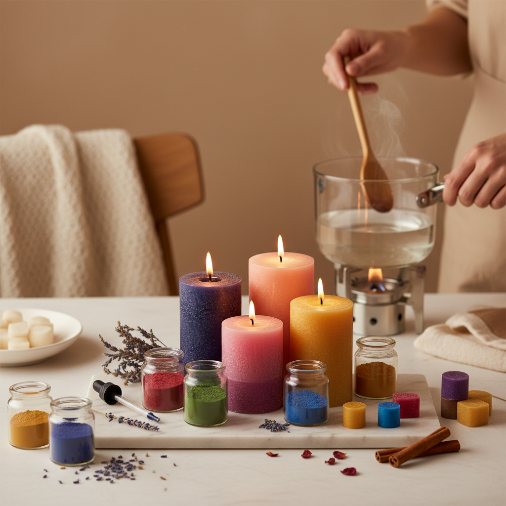 Guia de Corantes para Velas 2026: Como Colorir Cera Perfeitamente
